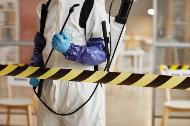 Professional Blood Cleanup technician working in Dunkirk, NY